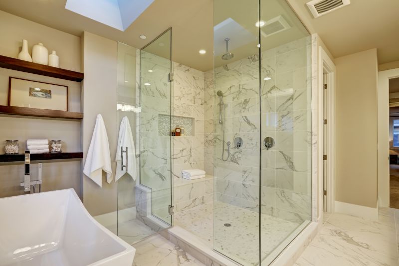 Luxury Shower with Multi-Function Fixtures